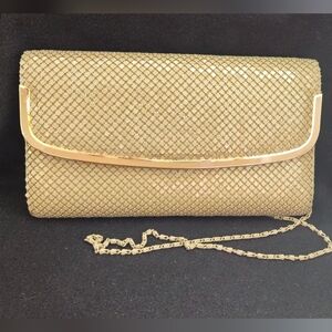 Elegant Taupe Clutch with Chain Shoulder Strap